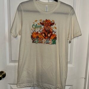 NWOT Handcrafted Hey Pumpkin Highland Cow Shirt